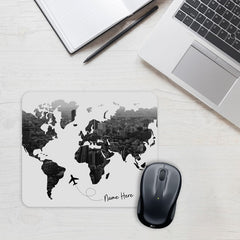All Over The World Custom Name MousePad