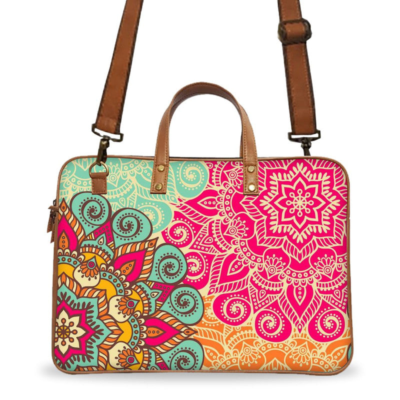 mandala-art-deluxe-laptop-bag Main image
