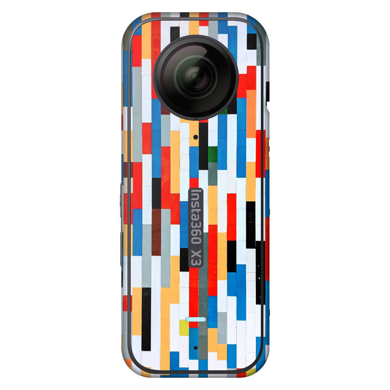 Colorful Wall Insta 360 Skin