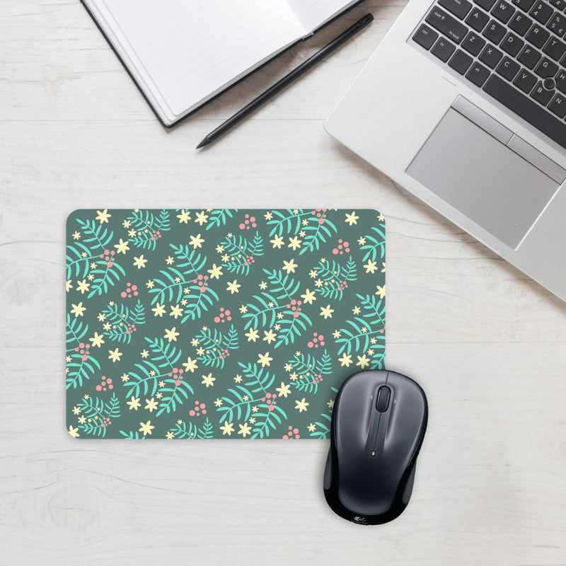 Floral Green Mouse Pad Secondary image