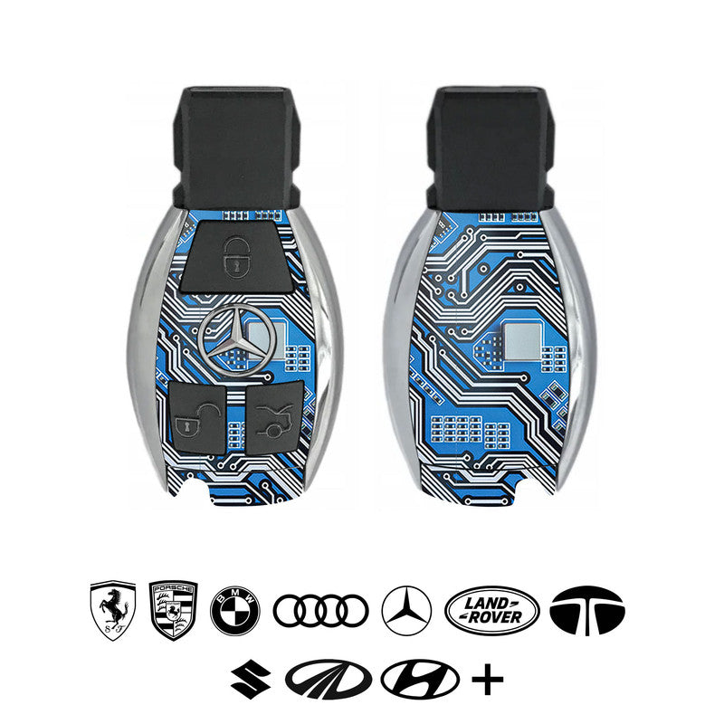 Motherboard Circuit - Blue Car Key Skins Secondary image