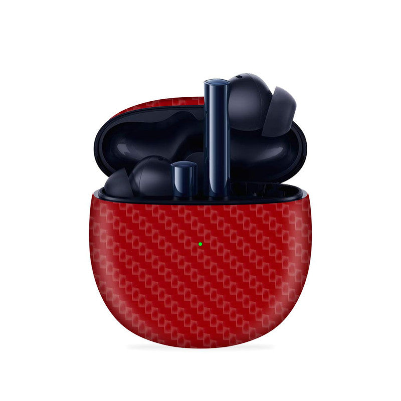 Red Carbon Skin For Realme Buds Air 2 Main image