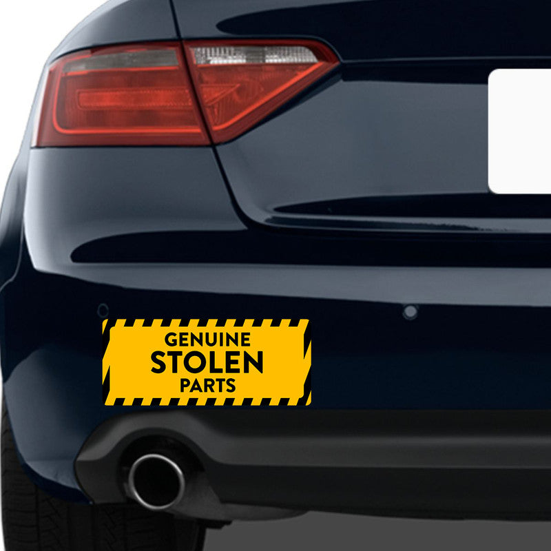 Stolen Parts Car Bumper Sticker Secondary image