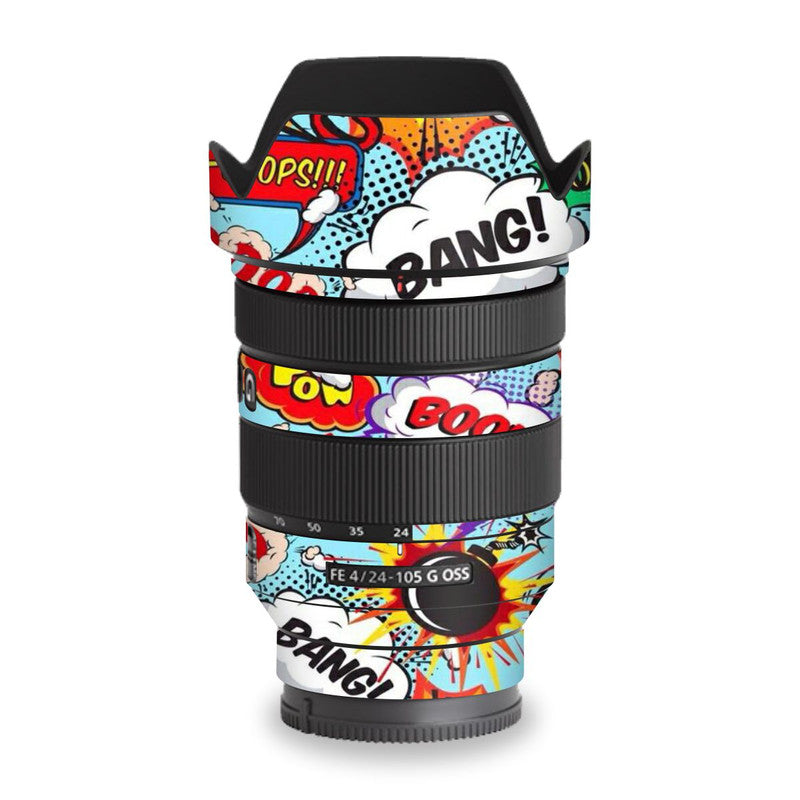 Boom Blue Abstract Lens Skins Secondary image