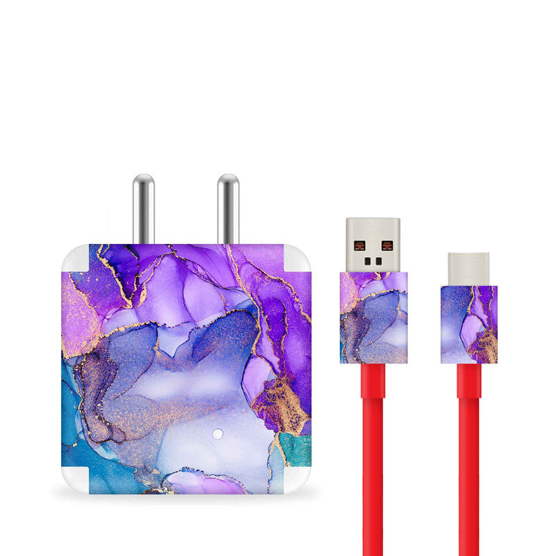 Violet Galaxy Charger Skin Secondary image