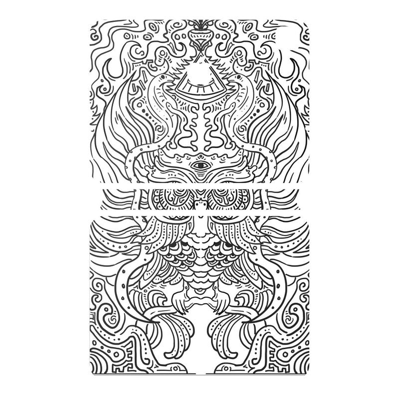 iPad Magic Keyboard Doodle Owl Skin