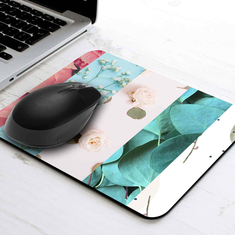 Floral Stripes MousePad Main image