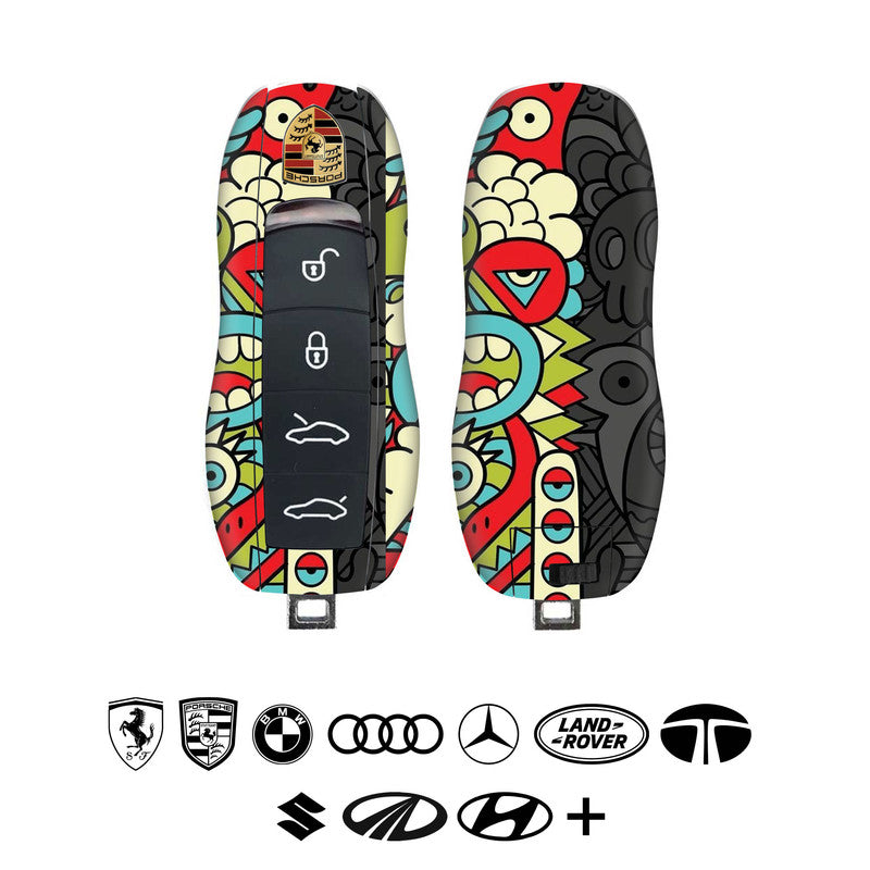 Multi Abstract Car Key Skins Secondary image
