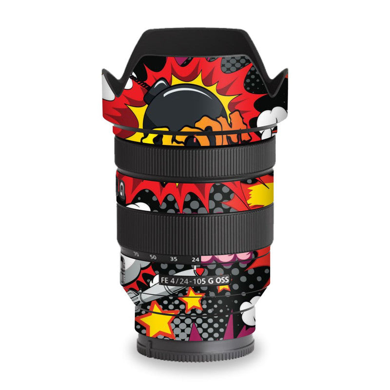 Boom Red Abstract Lens Skins Secondary image