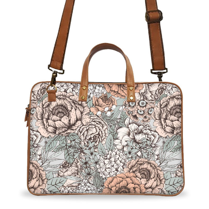 Floral Print 4 Deluxe Laptop Bag