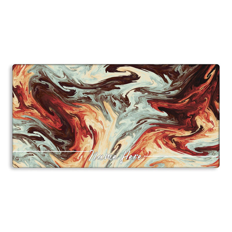 Coral Waves Custom Name TechMat - Extra Large Gaming Mouse Pad Main image