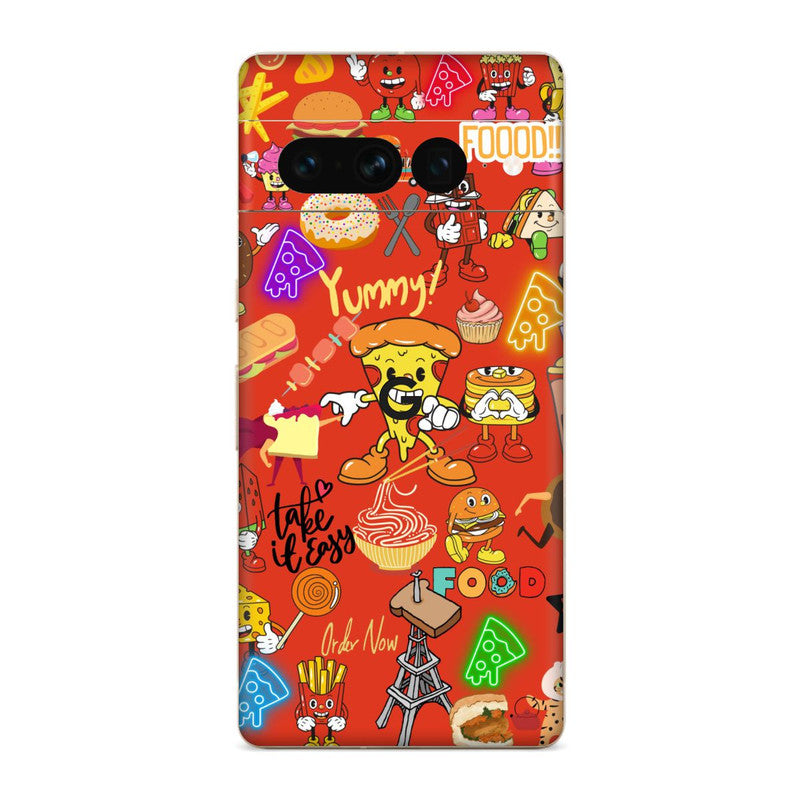Food Abstract Google Pixel Skin