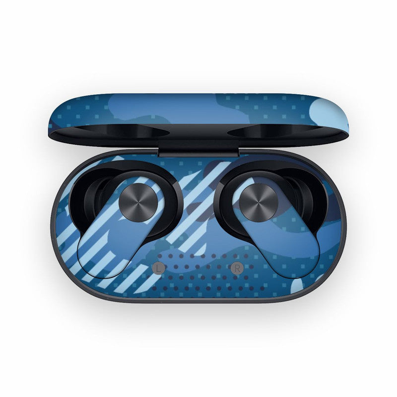 Military Blue Camo OnePlus Nord Buds 2 Skin Main image