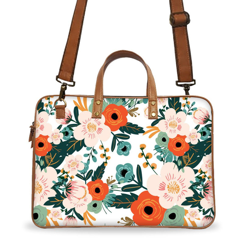 Floral Print 1 Deluxe Laptop Bag Main image