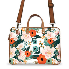 Floral Print 1 Deluxe Laptop Bag