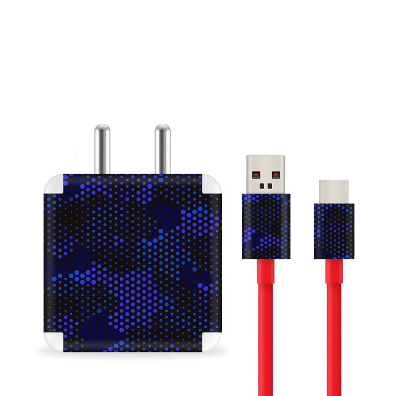 Matrix Design - Blue 1 Charger Skin Secondary image