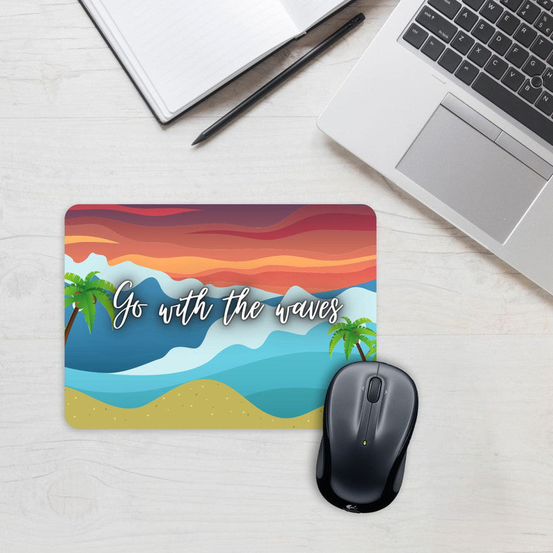 Go With The Waves Mouse Pad Secondary image