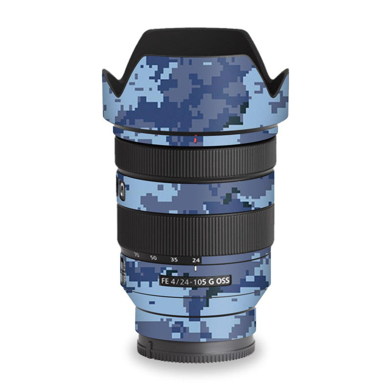 Digi Blue Camo Lens Skins Secondary image
