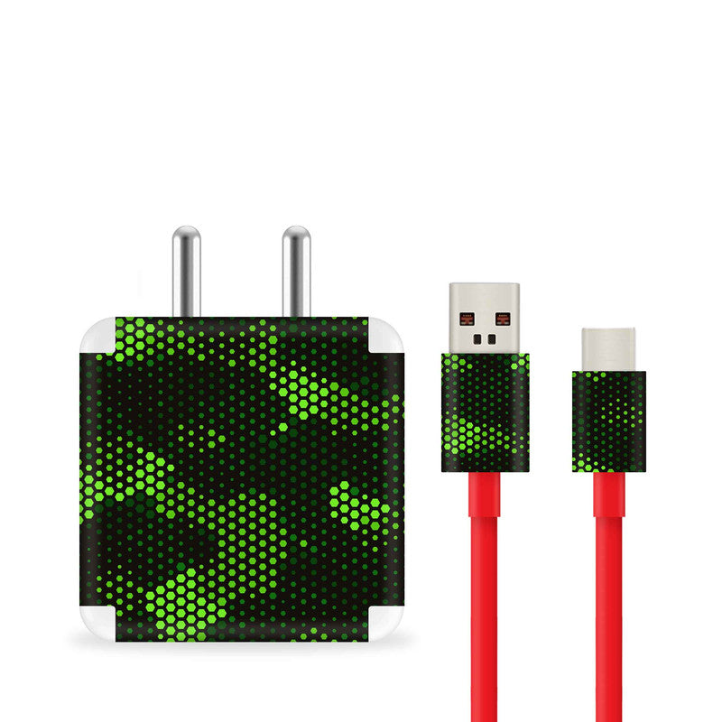 Matrix Design - Green 1 Charger Skin Secondary image