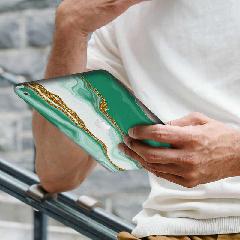 IPad Skin Aesthetic Green Marble Secondary image