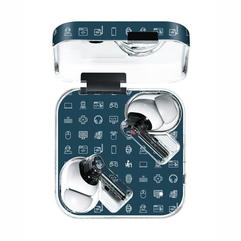 Nothing Ear Tech Icons Blue Skin