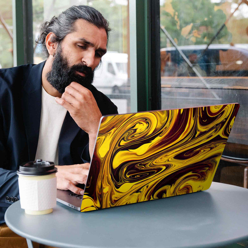Yellow Mercury Laptop Skins Secondary image