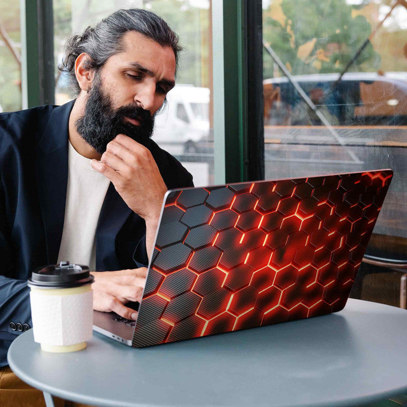 Matrix Orange Laptop Skins Secondary image
