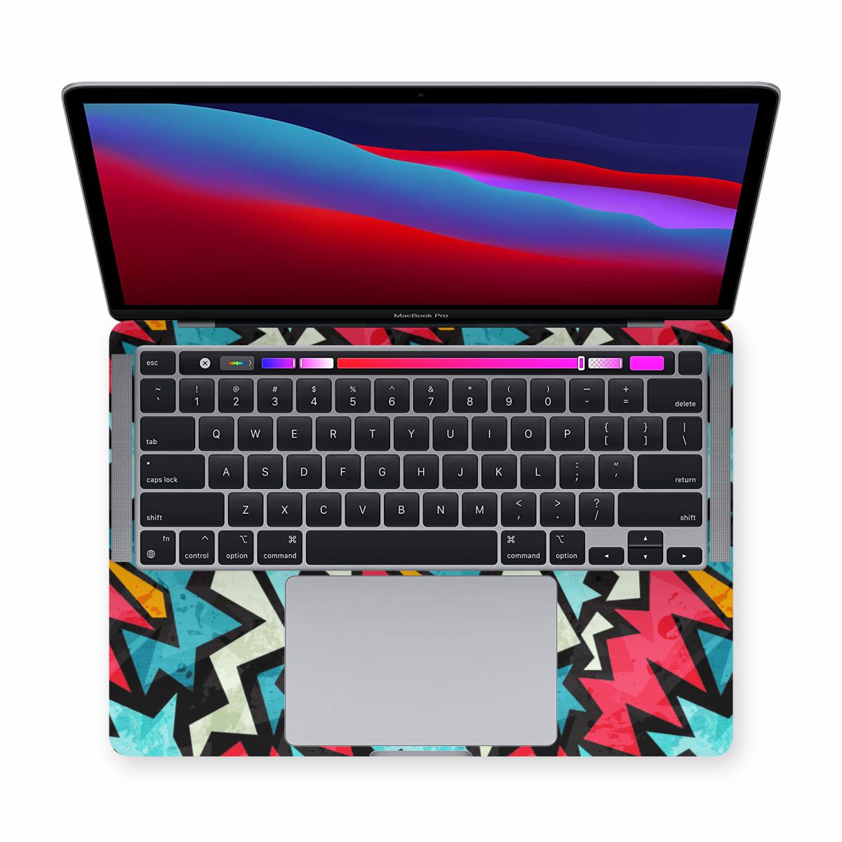 Macbook Paper Triangle Laptop Skins Secondary image