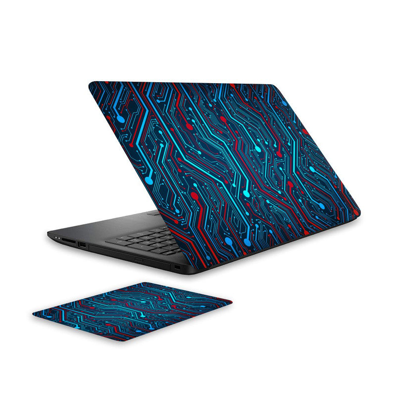 circuit-2-laptop-skin-and-mouse-pad-combo WrapCart India Main image