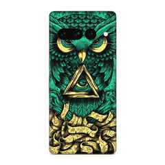 Green Owl Google Pixel Skin