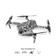 Grey Doodle Drone Skin
