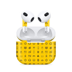 Airpods 3 Tech Icons Yellow