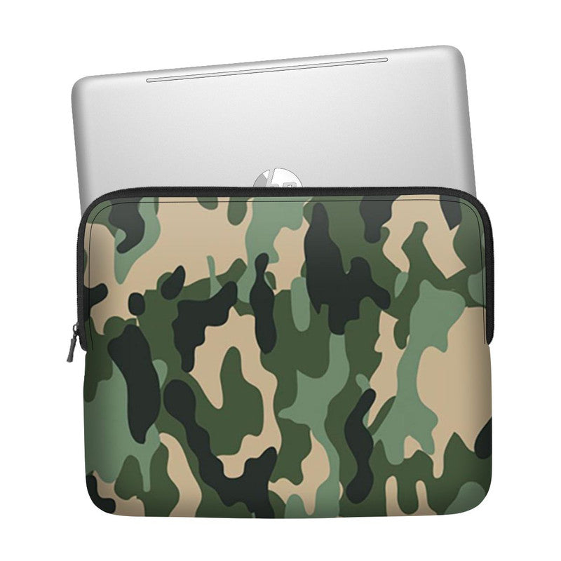 Dark Green Camo Laptop Sleeve Main image