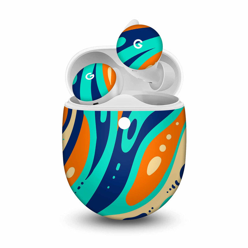 Psychedellic 3 Skin For Pixel Buds A-Series  Main image