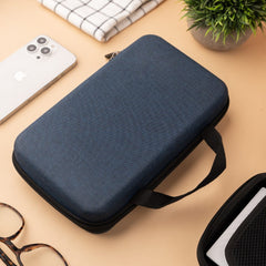 Denim Organizer Large Case for Electronics Accessories - Charger/Hard Drive/USB Cables/Power Bank/Earphones & More