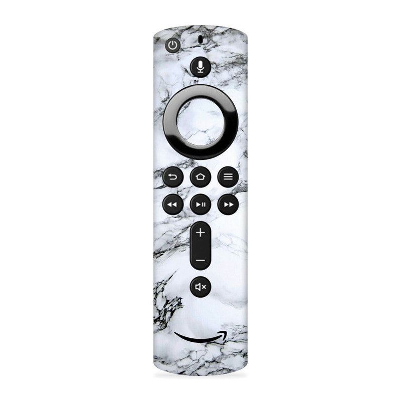 White Marble Fire TV Stick Remote Skin Main image