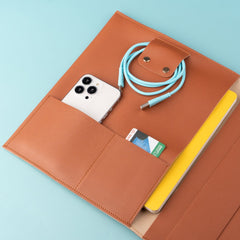 iPad/Tab/Dairy/Accessories Leather Organizer - With Rubber Band