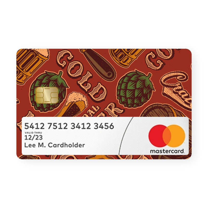 Beer Retro Card With Window - WrapCart Credit Card Skins Main image