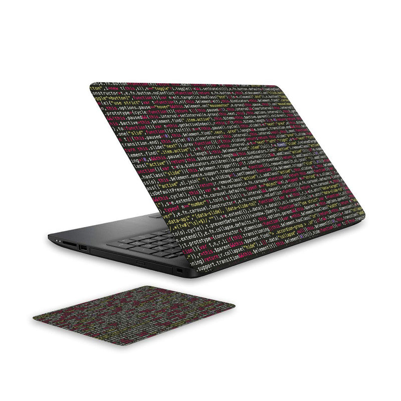 coding-laptop-skin-and-mouse-pad-combo WrapCart India Main image