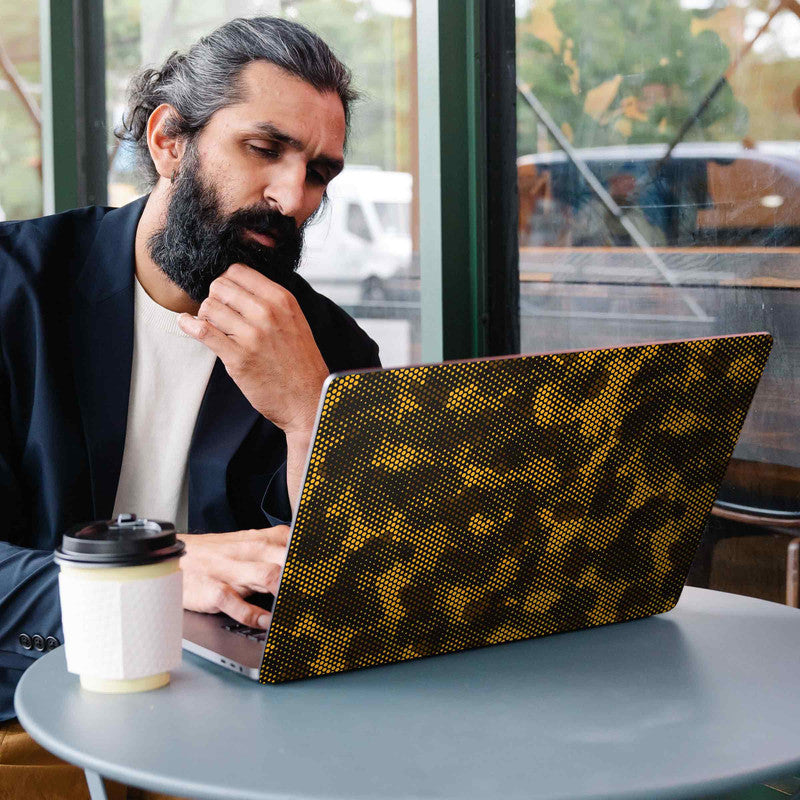 Matrix Design - Orange 1 Laptop Skins Secondary image