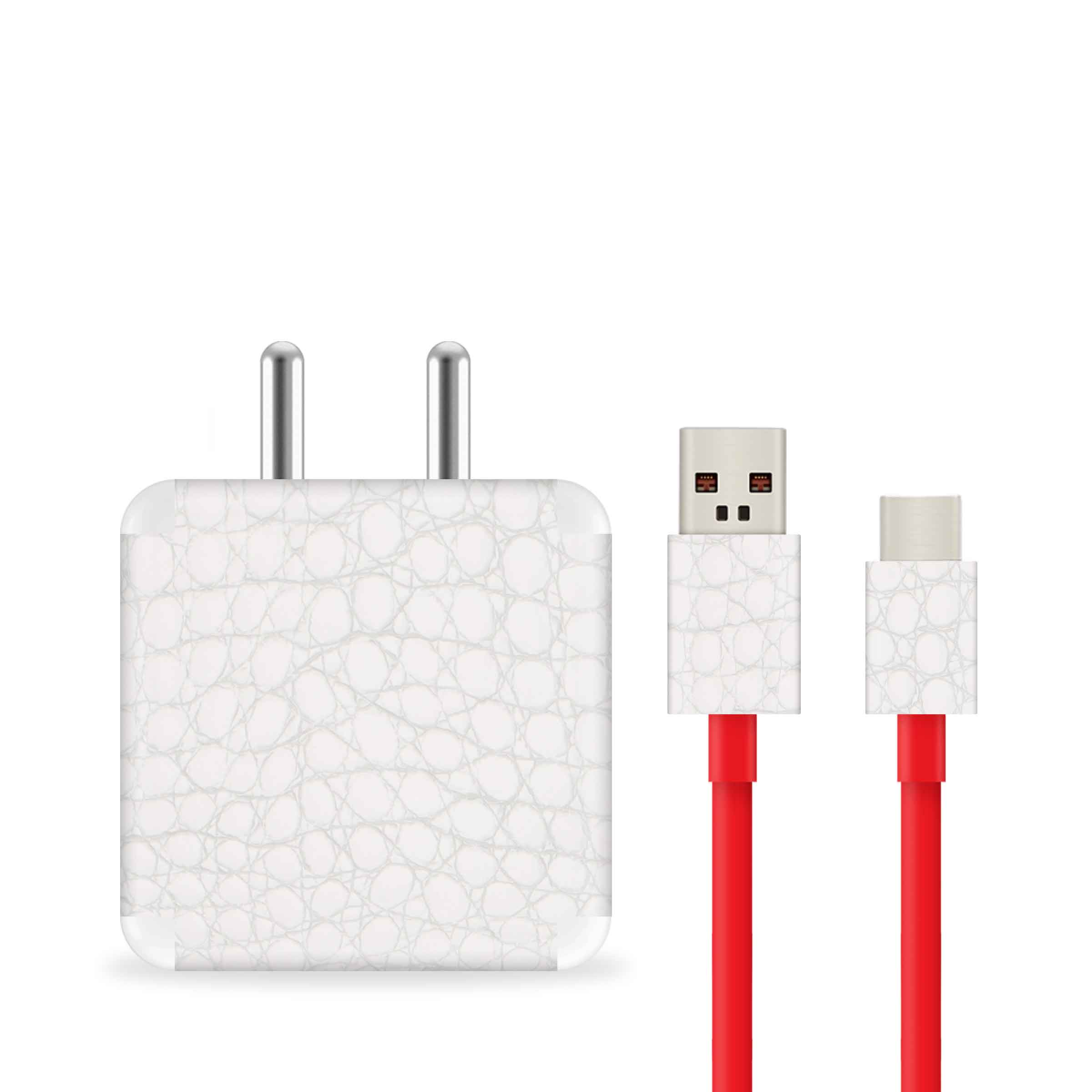 White Croc Charger Skin Secondary image
