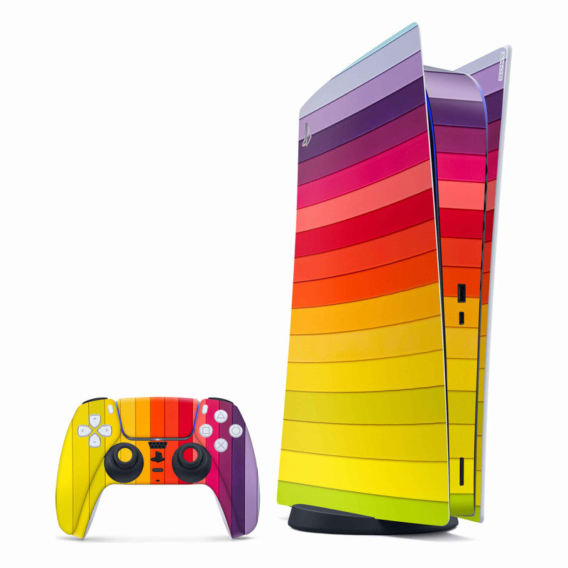 Colour Stripes PlayStation Skin - Skins For PlayStation 5 Main image