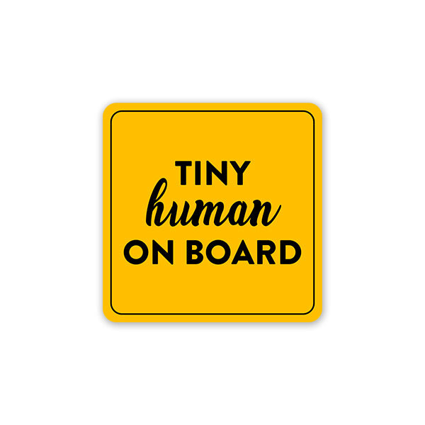 Tiny Human On Board Car Sticker - Car Stickers India. Residue Free ...