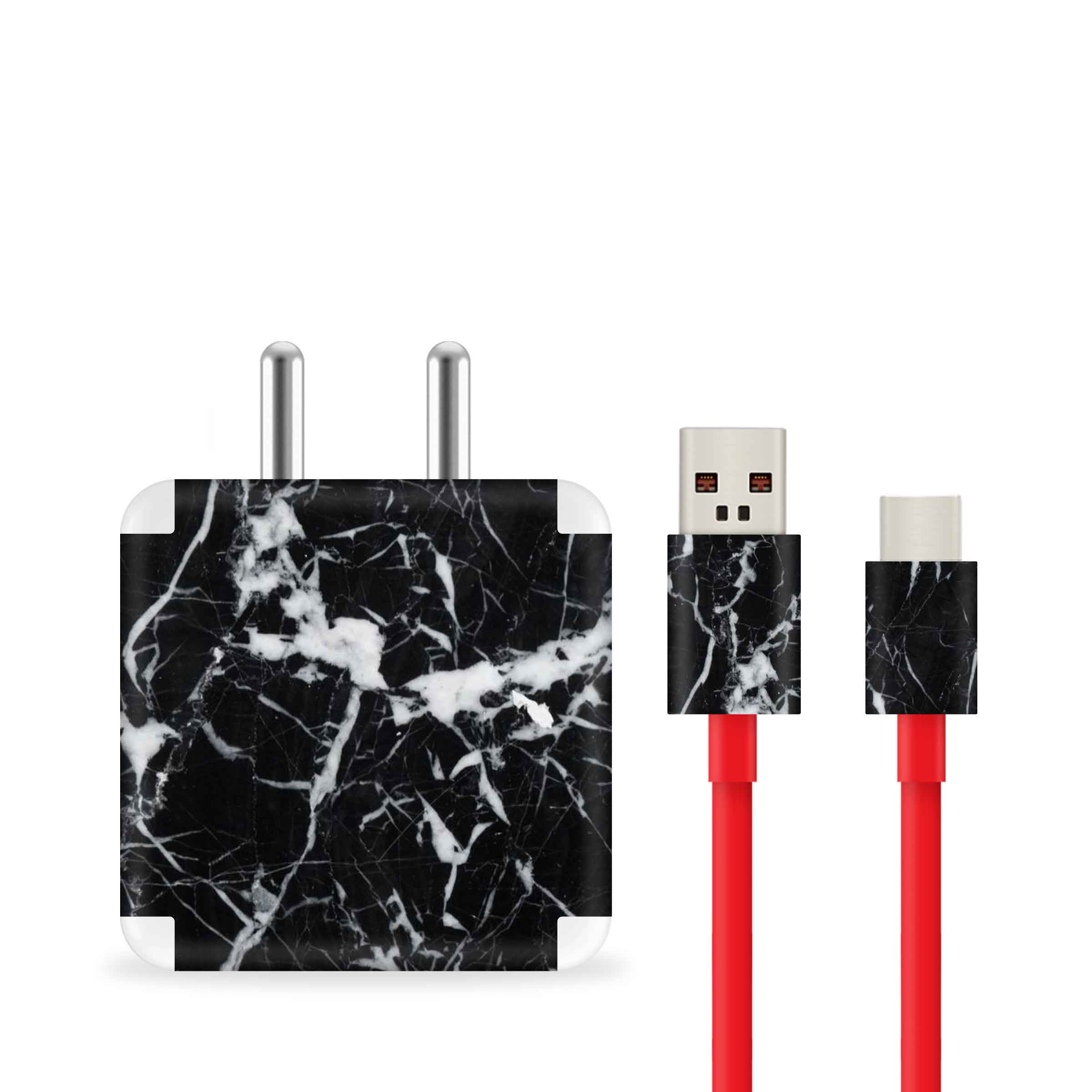 Black Marble Charger Skin Secondary image