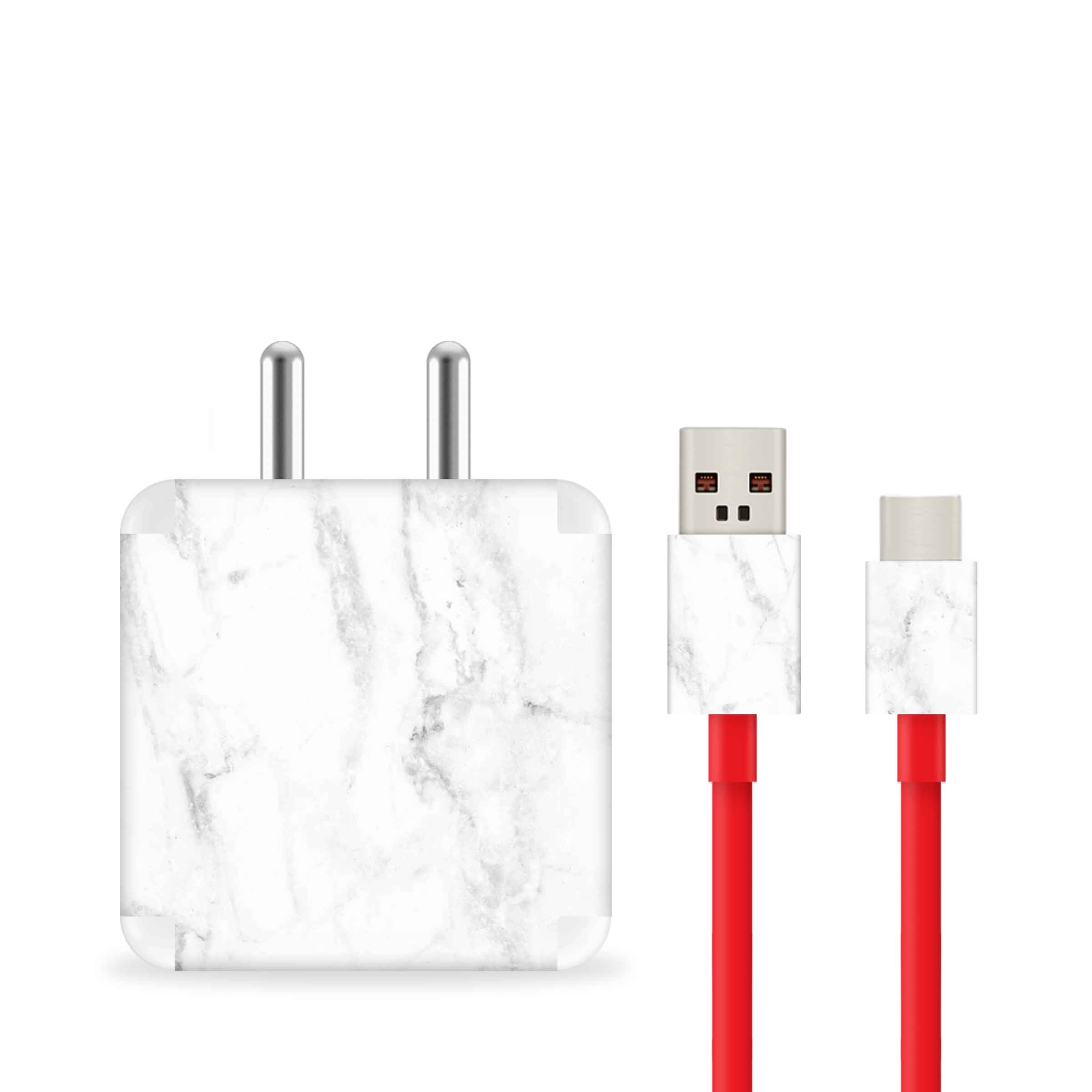 White Marble 2 Charger Skin Secondary image