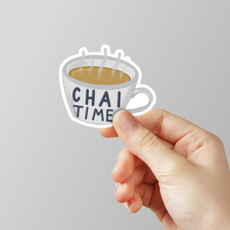 Chai Time Laptop Sticker Main image