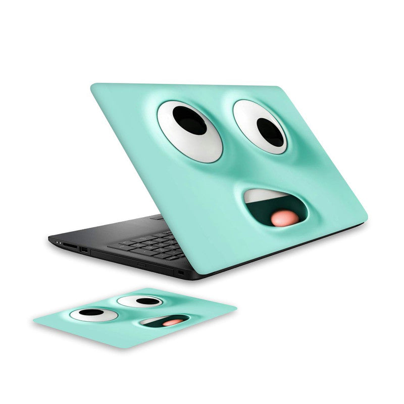 confused-laptop-skin-and-mouse-pad-combo WrapCart India Main image