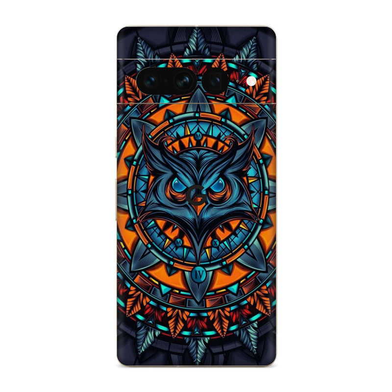 Mighty Owl Orange Google Pixel Skin Main image