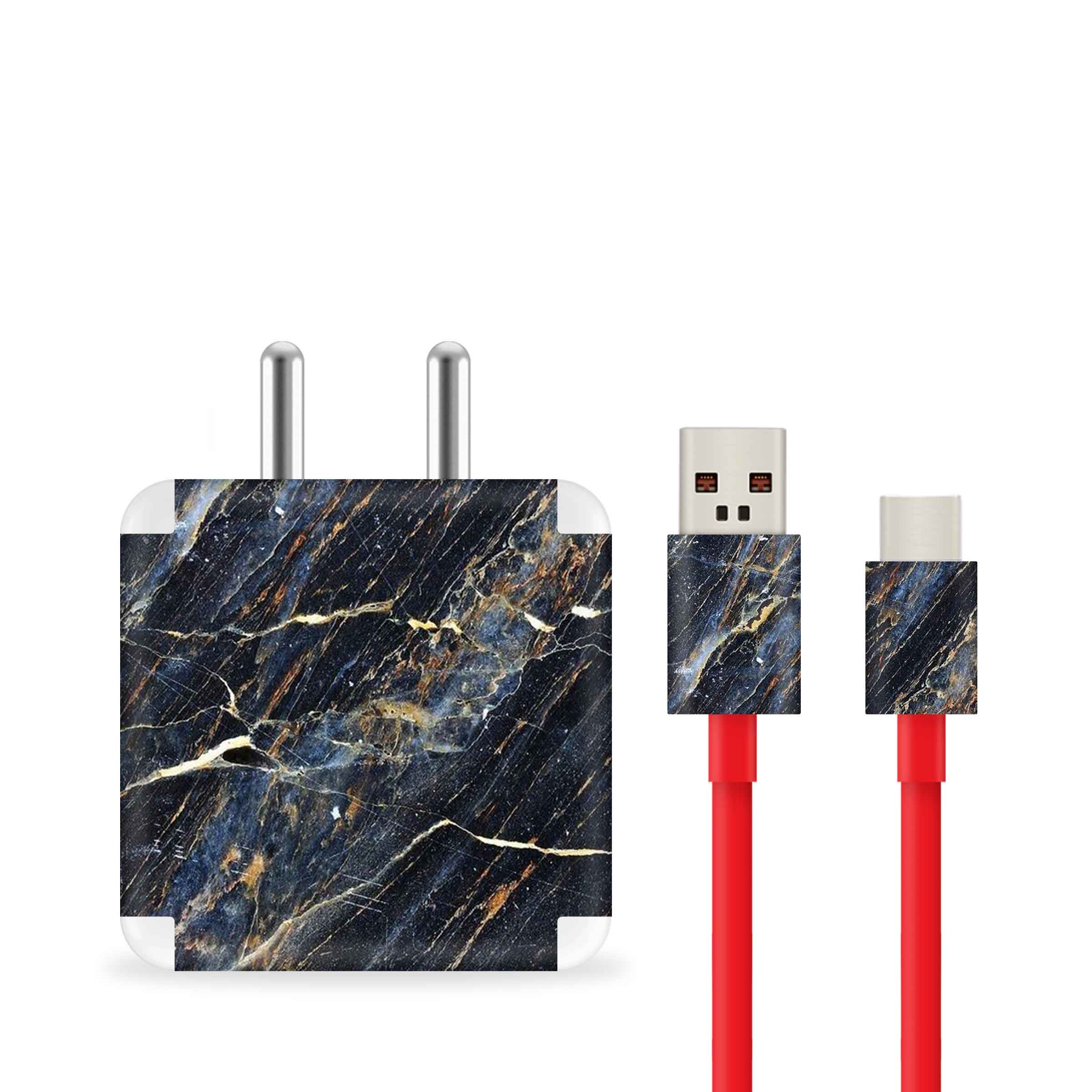 Royal Blue Marble Charger Skin Secondary image