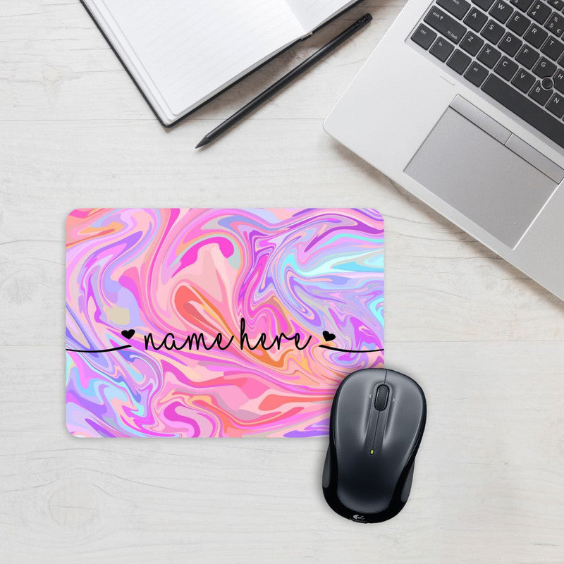 Liquid Swirl Mouse Pad - Custom Name Secondary image